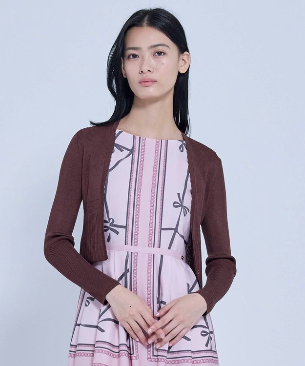 TOCCA EYELET AJISAI ボレロ ブラウン系