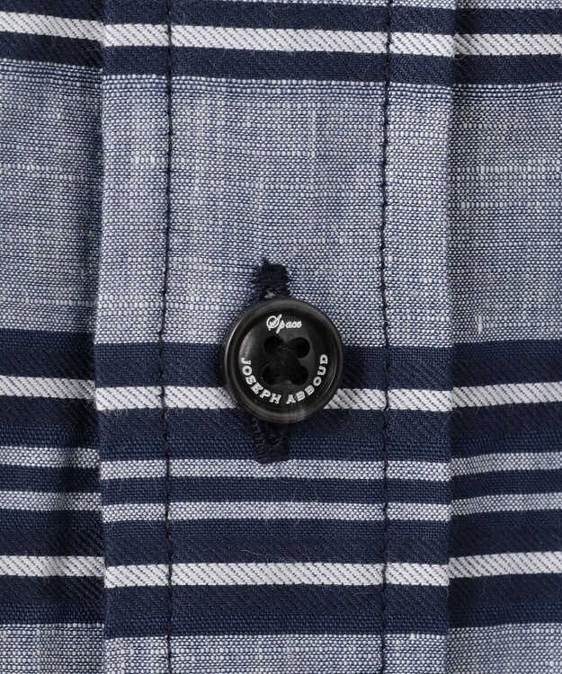 JOSEPH ABBOUD MOUNTAIN 【SPACE／UNISEX】七分袖 ランダムボーダー シャツ ネイビー系2