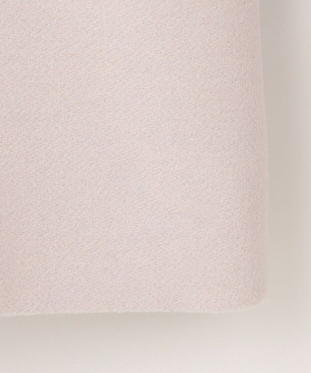 組曲 L 【2WAY】ウールモッサ ショートコート アイスグレー系