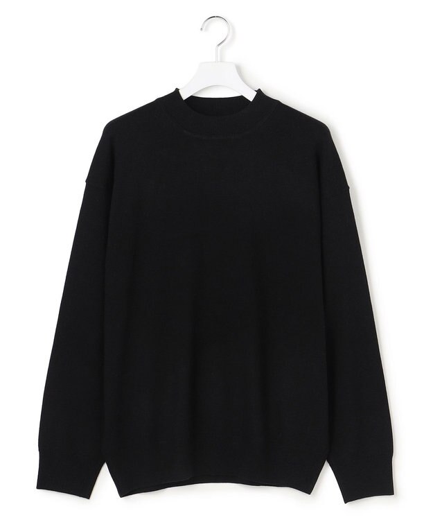 J.PRESS YORK STREET 【UNISEX】ハイゲージクルーネック ニット ブラック系