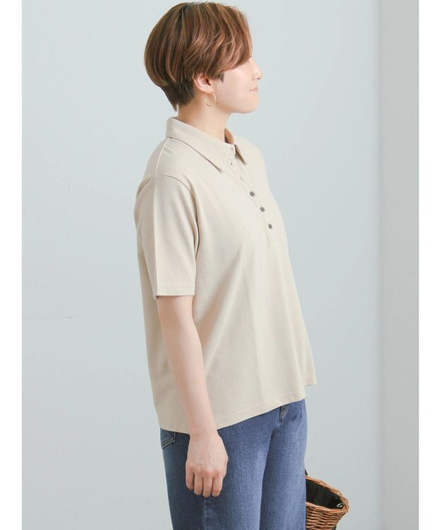 Te chichi コットンカットカノコポロシャツ ベージュ