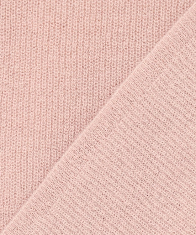 UNFILO ファインアルパカ 襟付きカーディガン ピンク