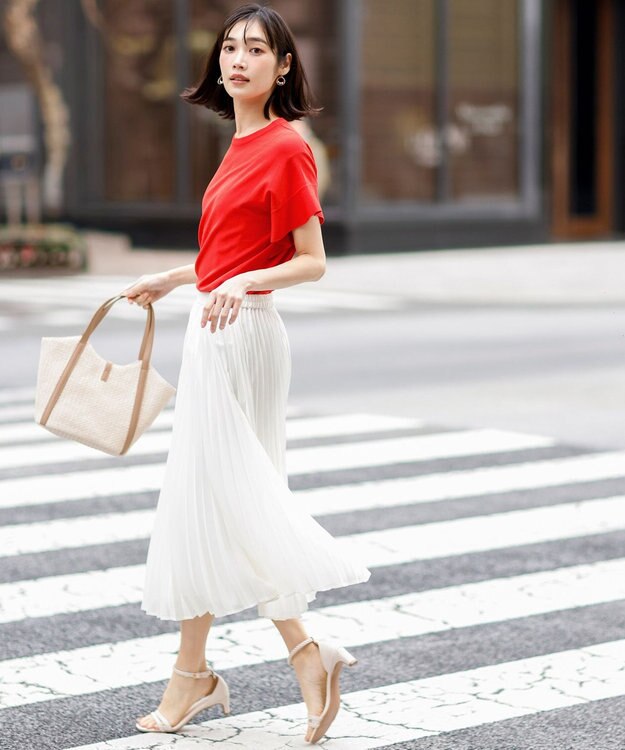 ANY SIS エアリープリーツ スカート アイボリー