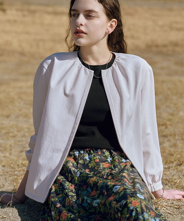 J.PRESS LADIES 【着こなしのポイントに】ドロップ 2連 ネックレス シルバー系