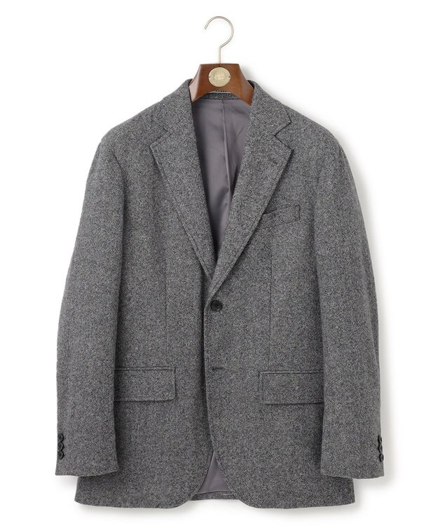 J.PRESS MEN 【WEB・一部店舗限定】カシミヤブレンド ストレッチツイル ジャケット / セットアップ可 ライトグレー系