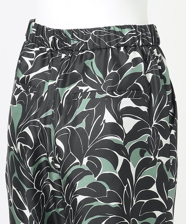 23区 【R(アール)】Ratti リーフプリント パンツ ブラック系