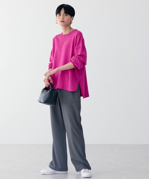 AMERICAN HOLIC センターシームラウンドニットプルオーバー Pink