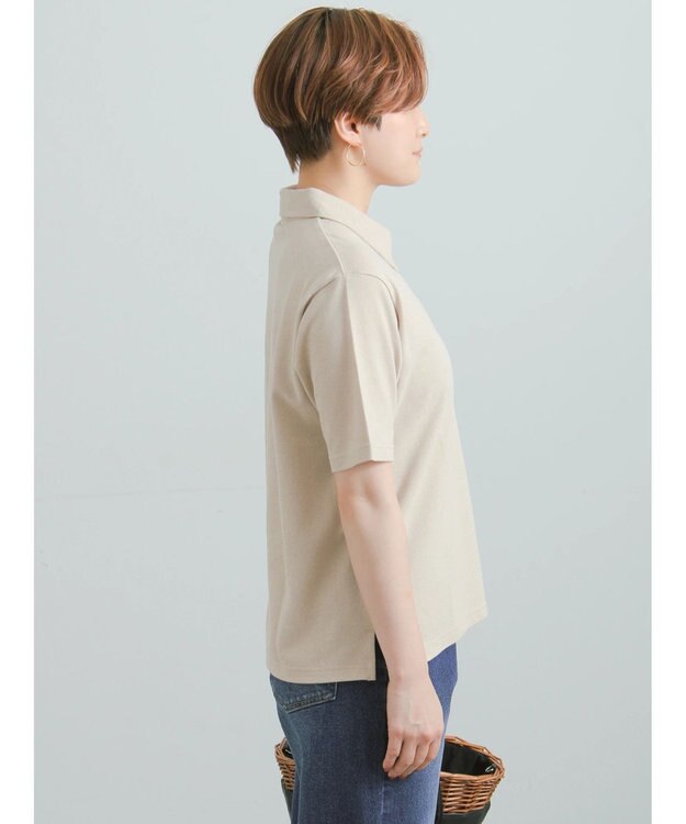 Te chichi コットンカットカノコポロシャツ ベージュ