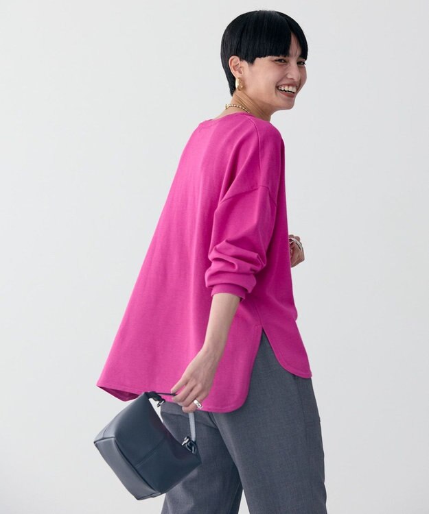 AMERICAN HOLIC センターシームラウンドニットプルオーバー Pink