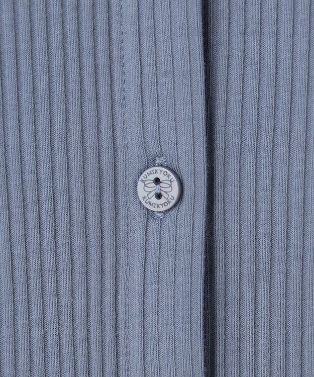 組曲 KIDS 【150-160㎝】セーラーカラー リブトップス サックスブルー