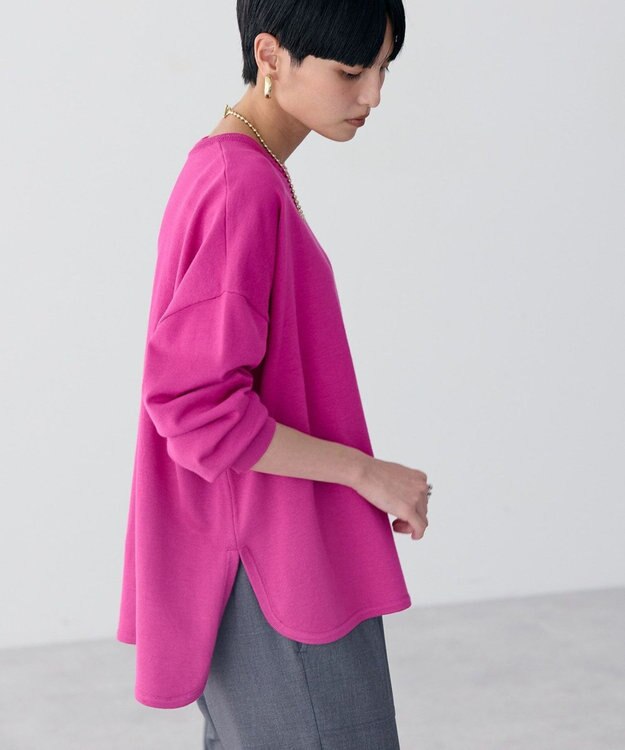 AMERICAN HOLIC センターシームラウンドニットプルオーバー Pink