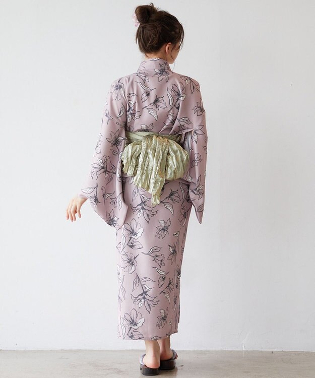 Feroux 【洗える・2WAY】 簡単着付け 浴衣 3点セット ピンク系4