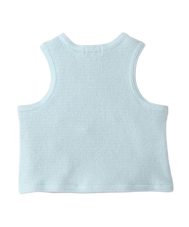 MIKI HOUSE HOT BISCUITS 【50-70cm】 パイル素材 ベビーベスト(胴着) ブルー