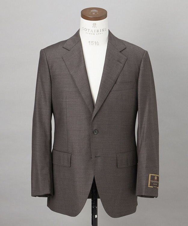 GOTAIRIKU 【DELFINO/デルフィノ】ハニーウェイ SUPER150's スーツ ダークブラウン系