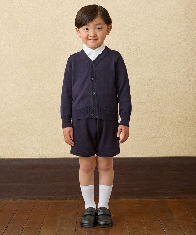 MIKI HOUSE HOT BISCUITS 【95-130cm】天竺素材の長袖シャツ 白