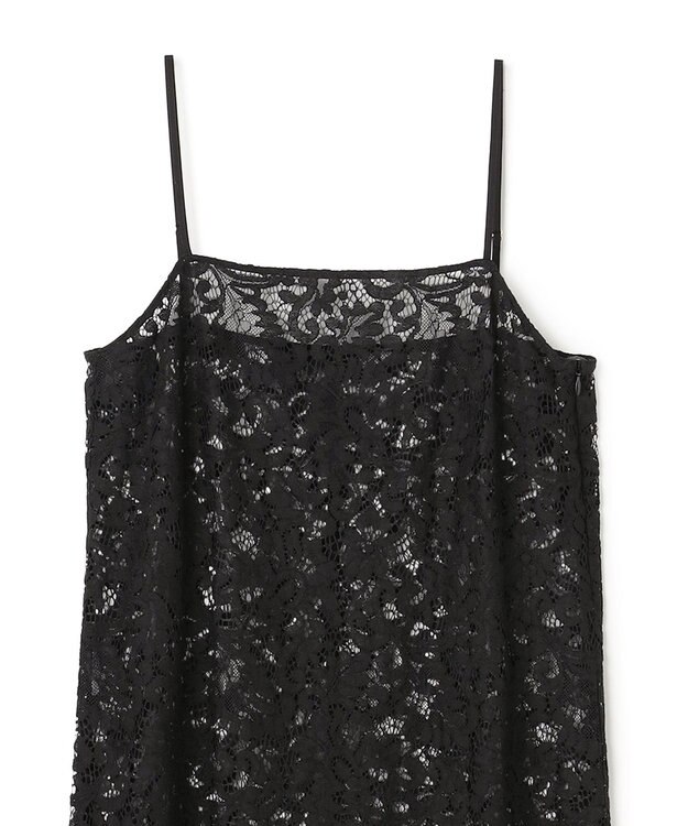 UNFILO レース キャミワンピース ブラック