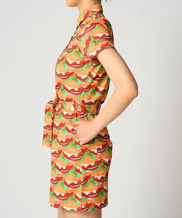 FILA GOLF／marie claire 【Loudmouth】柄ワンピース Burger Mania