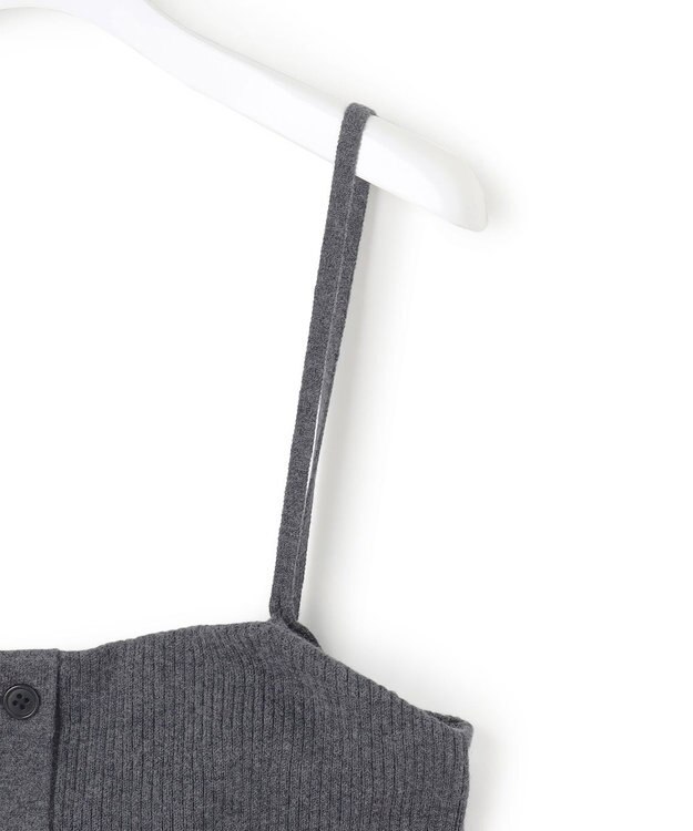 23区 L 【洗える】レイヤードビスチェ ニット グレー系