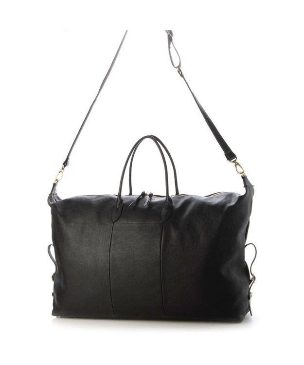 UNBILLION perche 姫路エアリーレザー2wayボストンバッグL ブラック