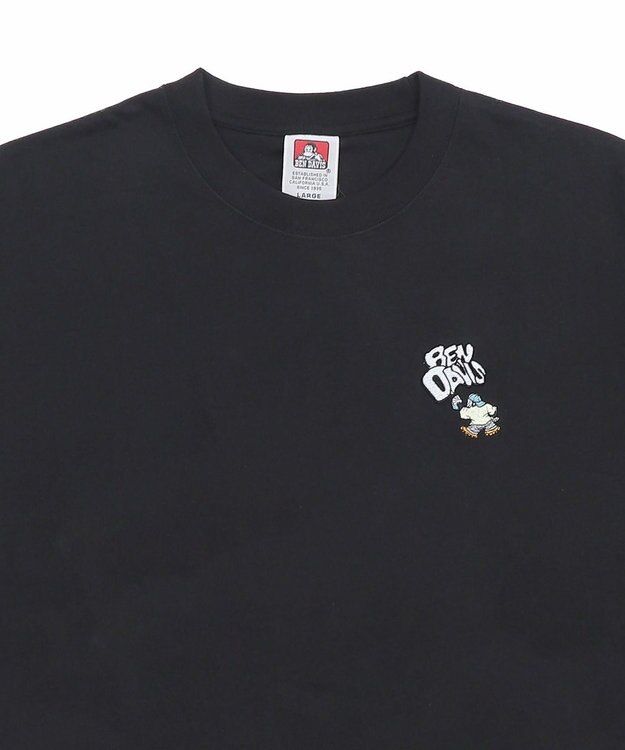 WEGO 【ユニセックス着用ITEM/SMLサイズ展開】別注BENDAVISワンポイントT（SS） ブラック