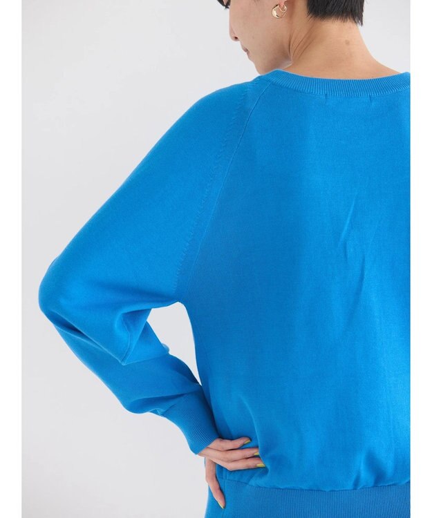 AMERICAN HOLIC ＵＶカットクルーネックニットカーディガン Blue