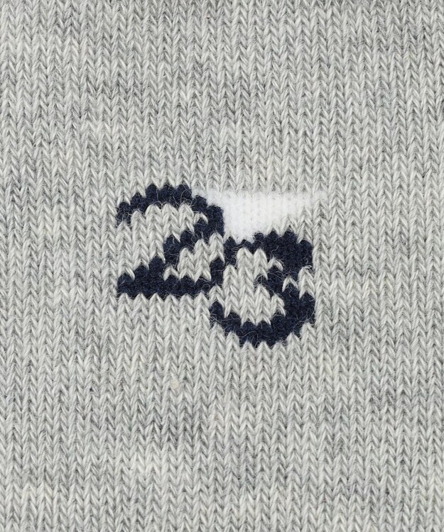 23区GOLF 【WOMEN】ナンバリング ハイソックス ライトグレー系