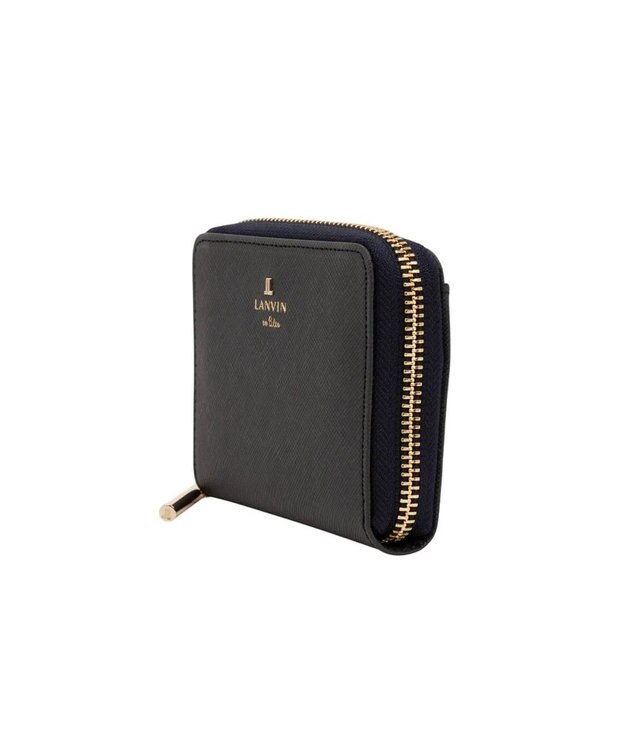 LANVIN en Bleu リュクサンブール 財布機能付きカードケース ダークネイビー