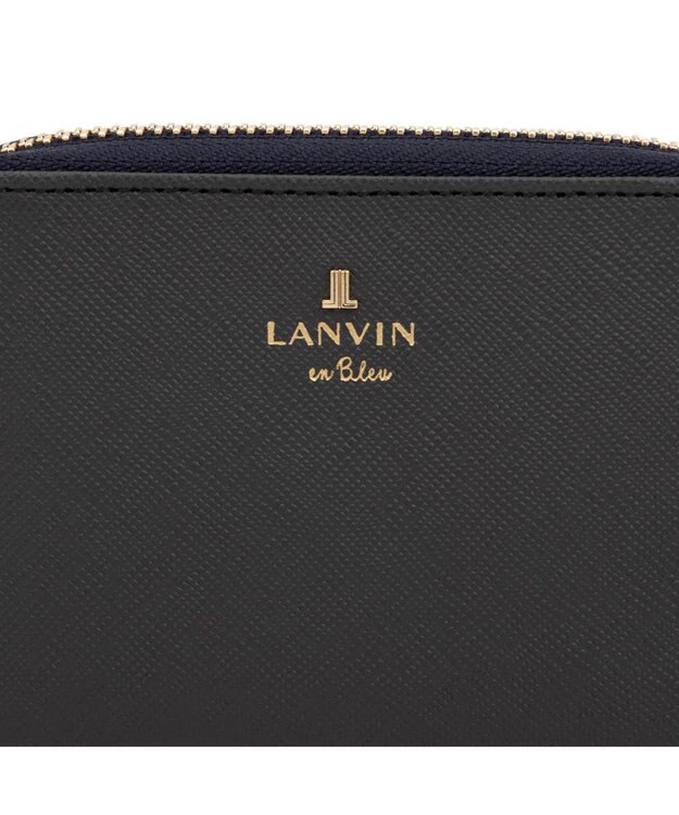 LANVIN en Bleu リュクサンブール 財布機能付きカードケース ダークネイビー