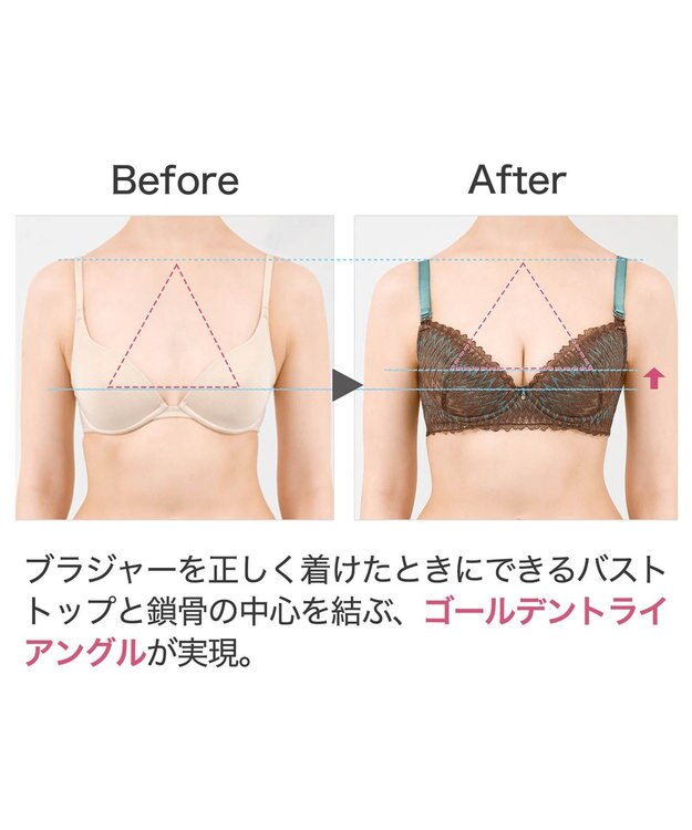 BRADELIS New York 【BRADELIS New York】ウェンディステップ１ブラ23S1 ふんわり包んで土台を作る育乳補整ブラ 補正下着 ブラウン