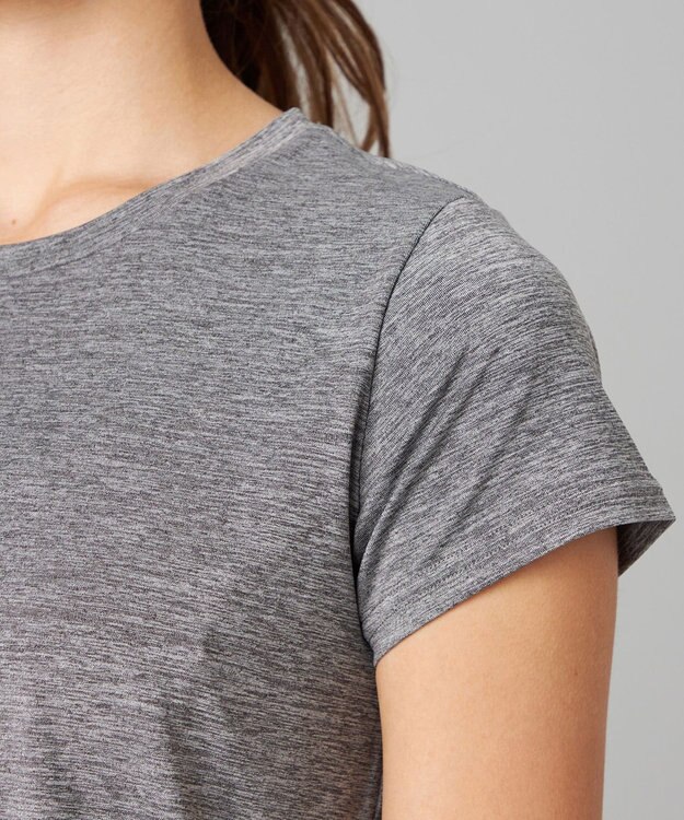 Chacott Chacott BALANCE ドライストレッチリフレクターTシャツ グレー杢