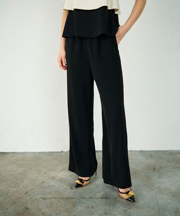 GRACE CONTINENTAL キャミセットワイドパンツ ブラック