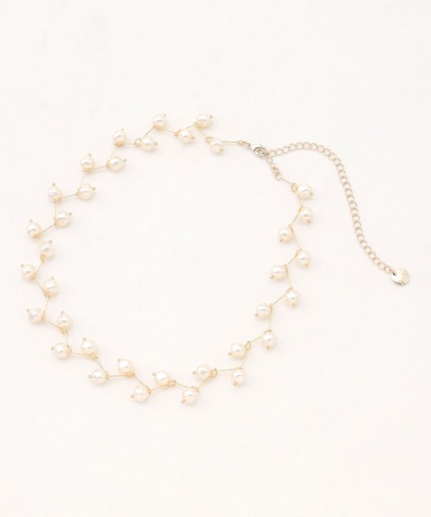 ICB パールショートネックレス ゴールド系