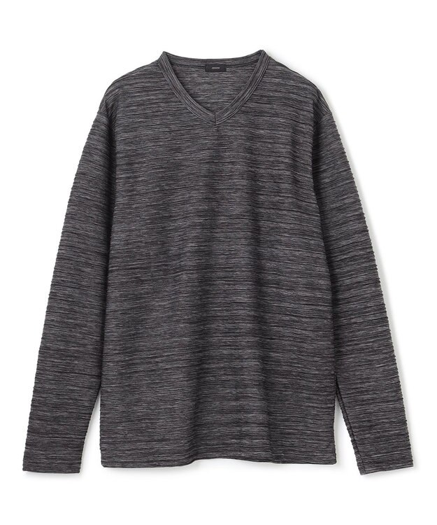 JOSEPH HOMME 【LEON 掲載】ストームリップル　Vネックカットソー グレー系