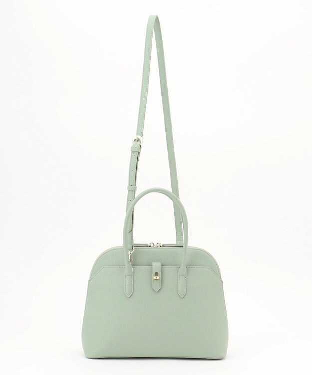 J.PRESS LADIES 【WEB限定カラーあり・ショルダー付き】purse バッグ ライトグリーン系
