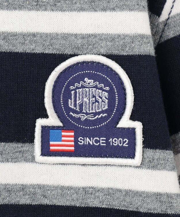 J.PRESS KIDS 【110-130cm】ボーダー 長袖Tシャツ ネイビー系1