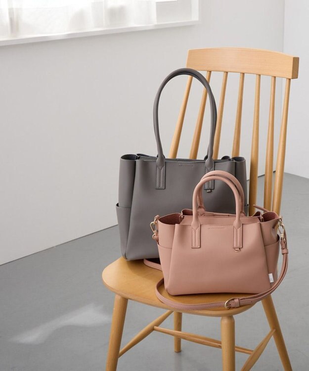 ROOTOTE 3662【きちんと感と頼れる収納力】LT.デリ.オブロング-A 03：ピンクベージュ