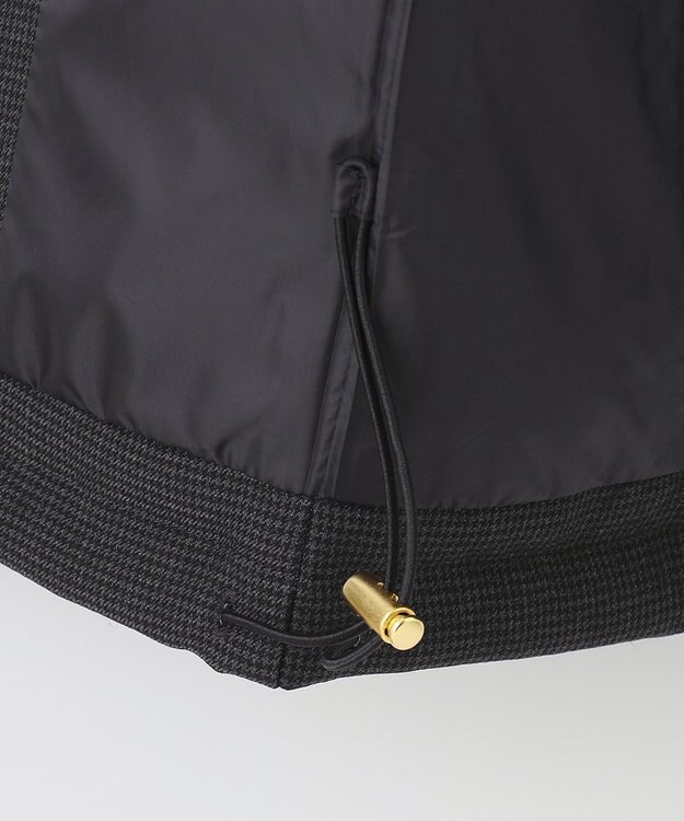 J.PRESS LADIES S ハウンドトゥース&グレンチェック ショート ダウンコート ライトグレー系3