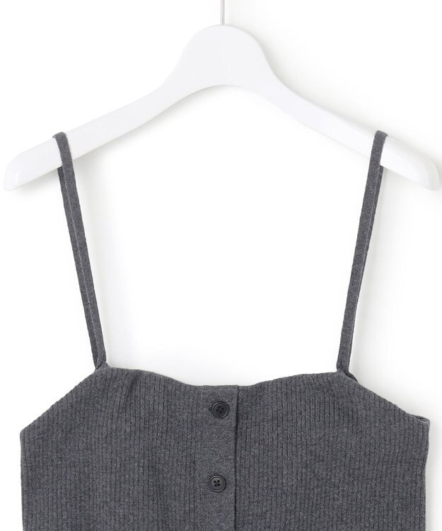 23区 【洗える】レイヤードビスチェ ニット グレー系