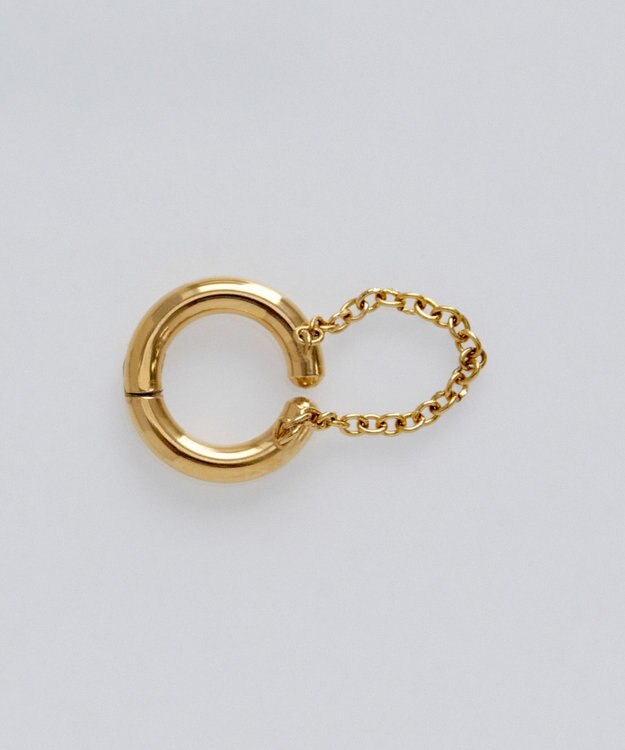 Phoebe <オンワード限定セット>【金属アレルギー対応】シューティングスターステーションネックレス×ワンタッチドレープイヤーカフ/サージカルステンレス ゴールド