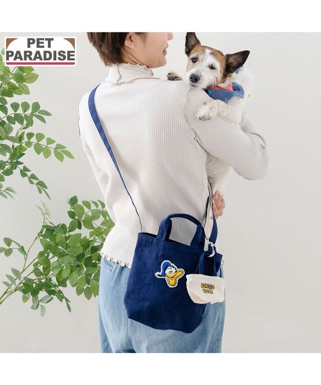 PET PARADISE ディズニー ドナルドダック 45th お散歩バック ネイビー