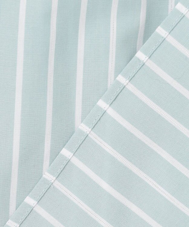 ANY SIS 【洗える】ペタルスリーブ シャツ ミントストライプ