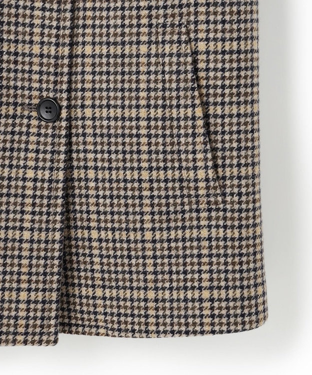 23区 【Oggi11月号掲載】ボンディング チェックツイード ジャコット ブラウンチェック