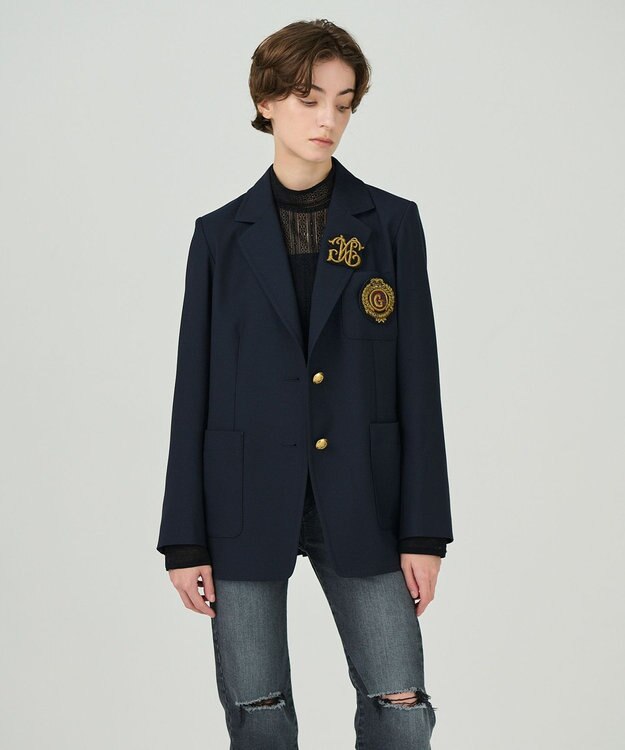 GRACE CONTINENTAL ブレザージャケット ネイビー