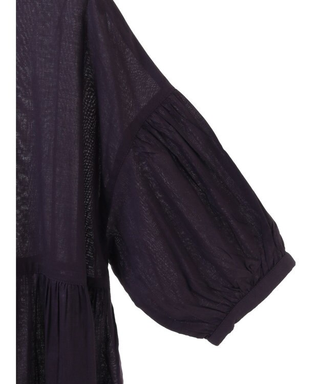 CRAFT STANDARD BOUTIQUE インド綿ティアードマキシワンピース Purple