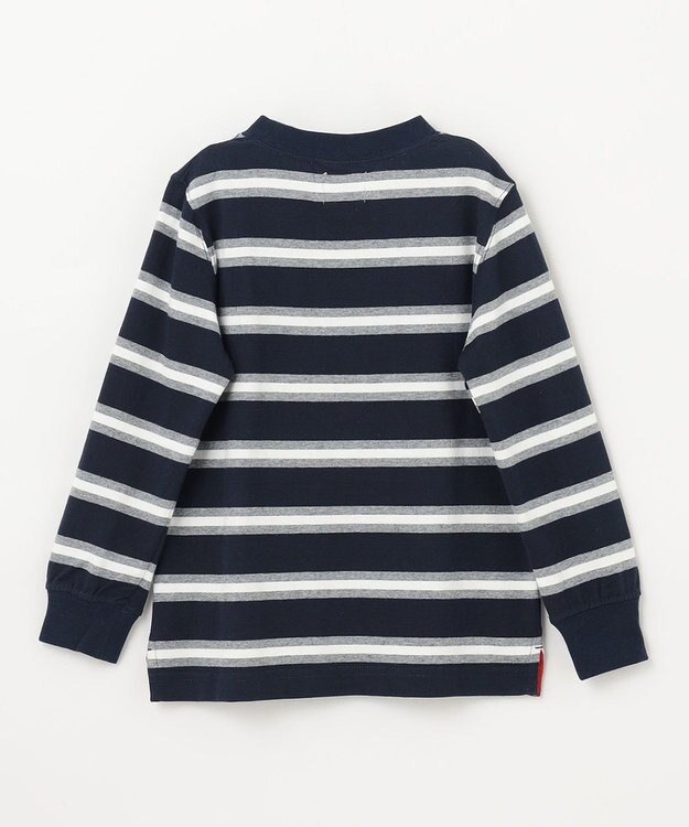 J.PRESS KIDS 【110-130cm】ボーダー 長袖Tシャツ ネイビー系1