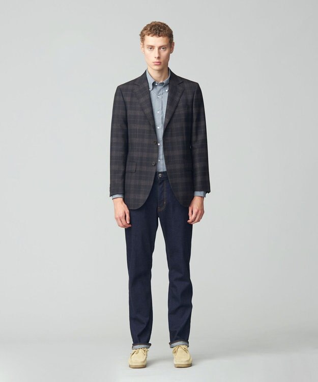 J.PRESS メモリーツイル チェック リバーシブルスウィングトップ L 近年 J.PRESS メモリーツイル チェック リバーシブルスウィングトップ L