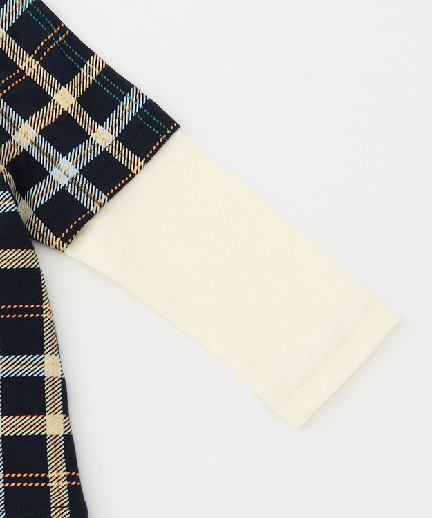 組曲 KIDS 【80-90cm】Check セットアップ ネイビー系5