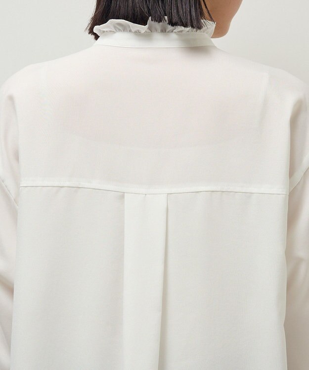 Green Parks フリルカラーインナーシャツ Off White