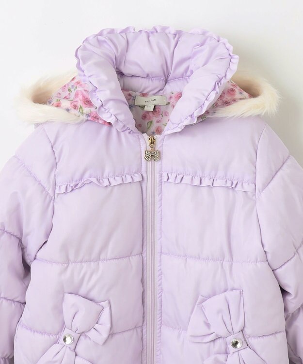 ANY KIDS 【洗濯機OK】中綿プリンセスコート ラベンダー