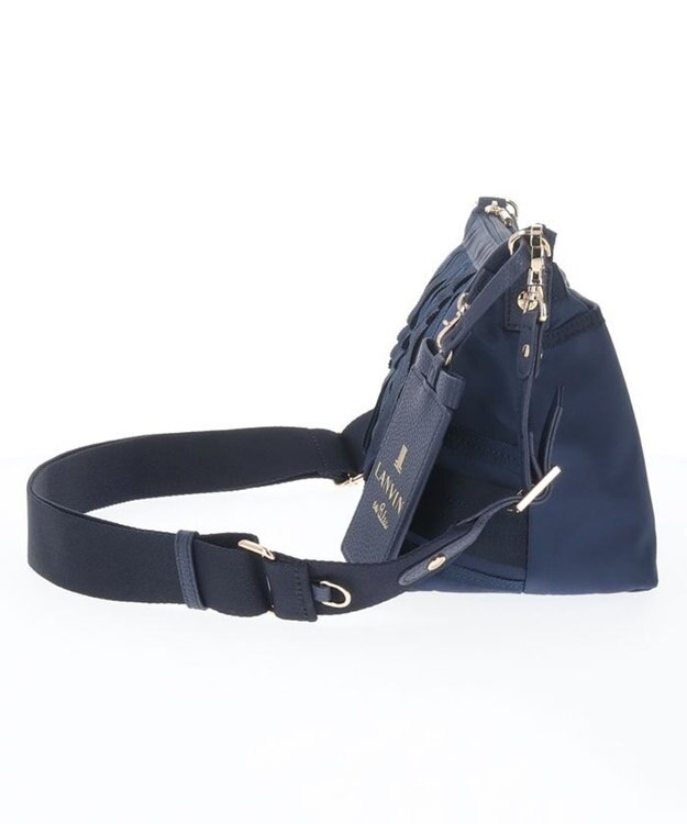 LANVIN en Bleu ミエル パスケース付ショルダーバッグ(ラメ無し) ネイビー
